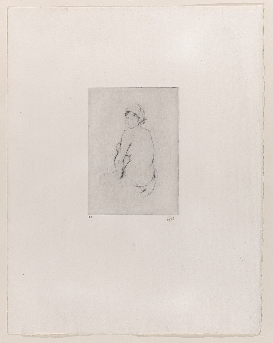 ベルト・モリゾ：Seated Nude Seen from Behind