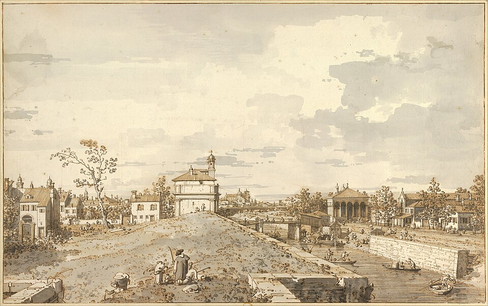 The Porta Portello with the Brenta Canal in Padua