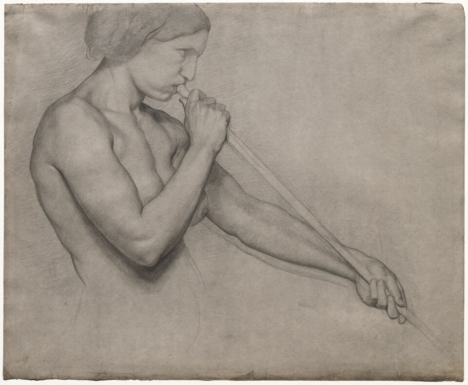 Angel Blowing a Trumpet
