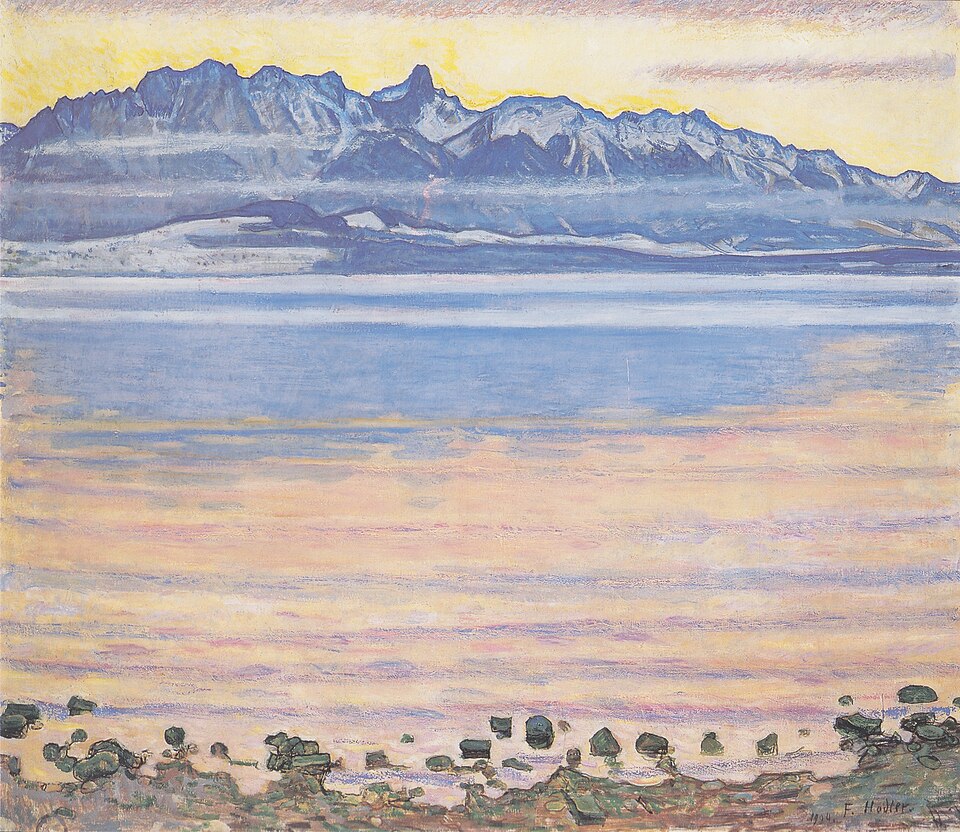 Lake Thun and Stockhorn mountains