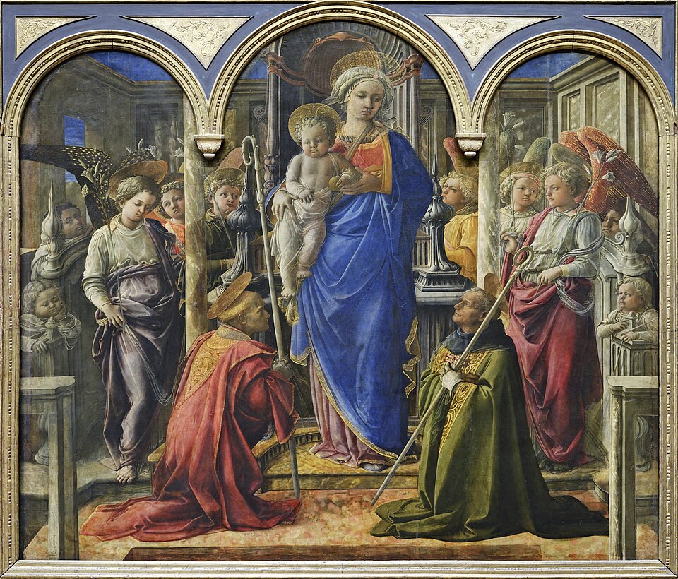 Madonna and Child with Angels and St Fredianus and St Augustine