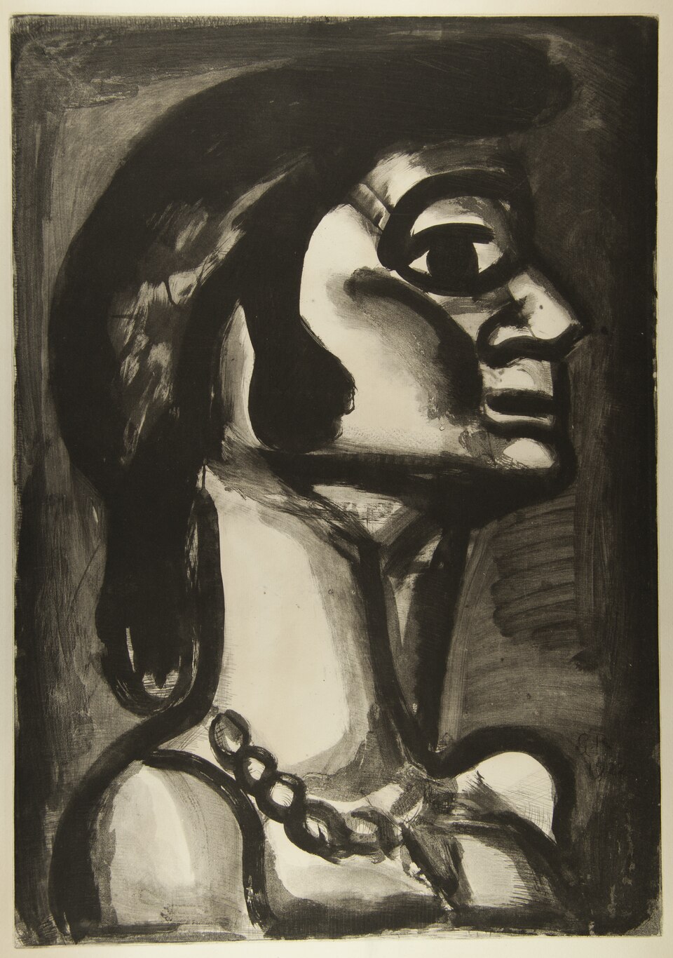 En bouche qui fut fraîche, goût de fiel  (Mouth that was fresh, bitter as gall), Plate no. 15 from the series, Miserere
