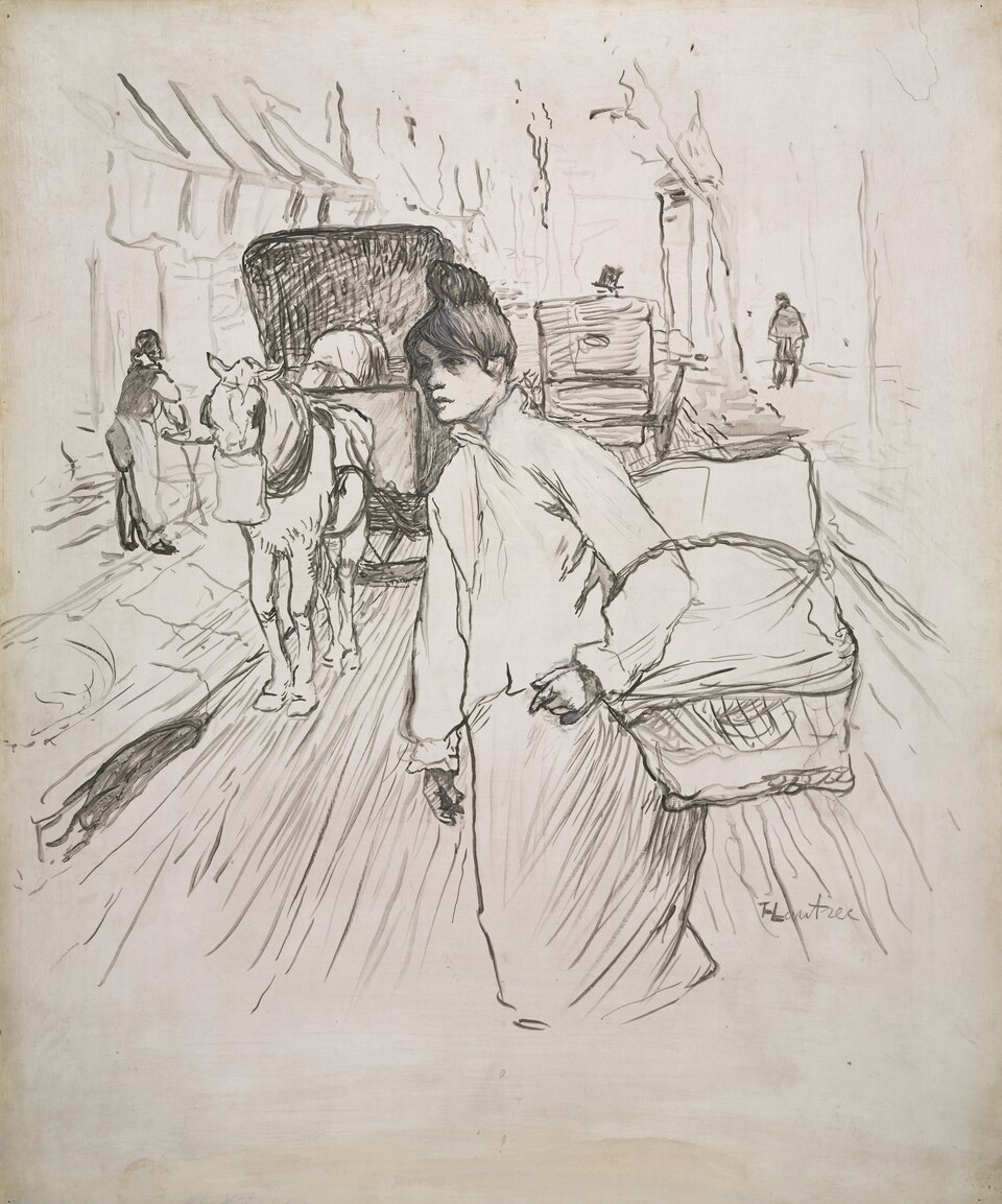 アンリ・ド・トゥールーズ・ロートレック：The Laundress