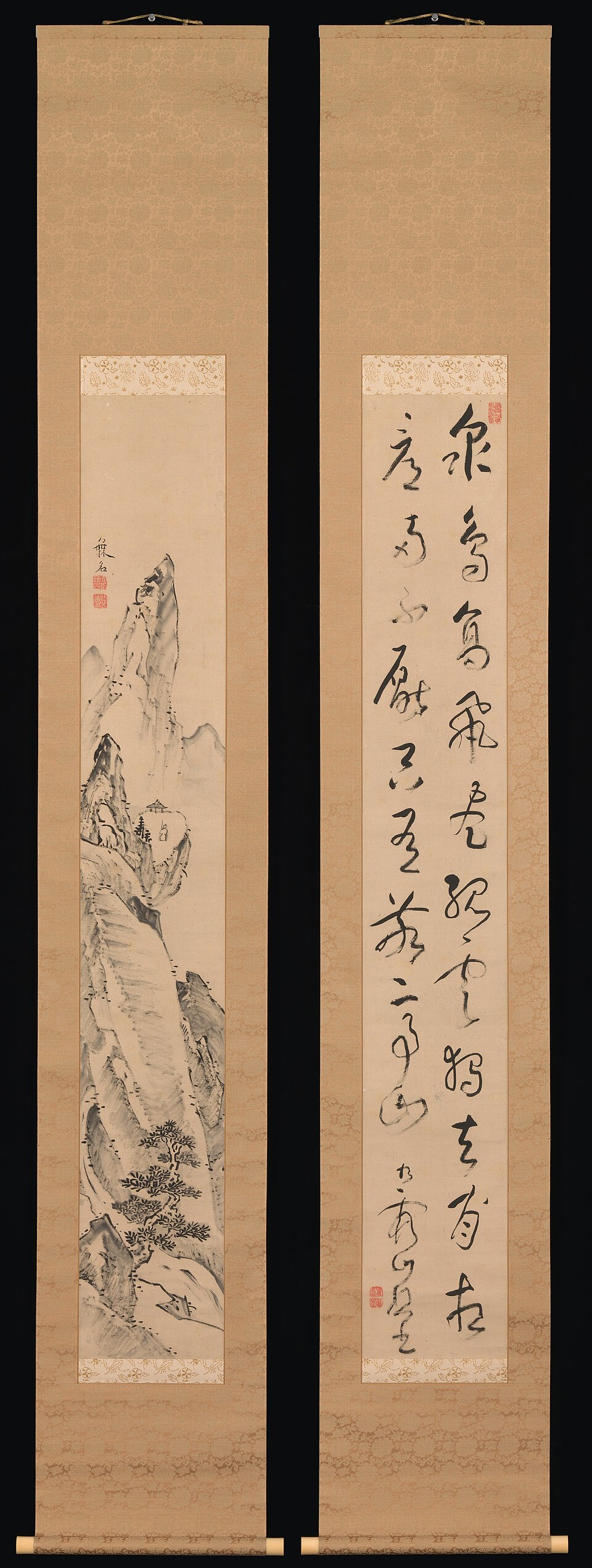 Landscape and Couplet of Chinese Verse