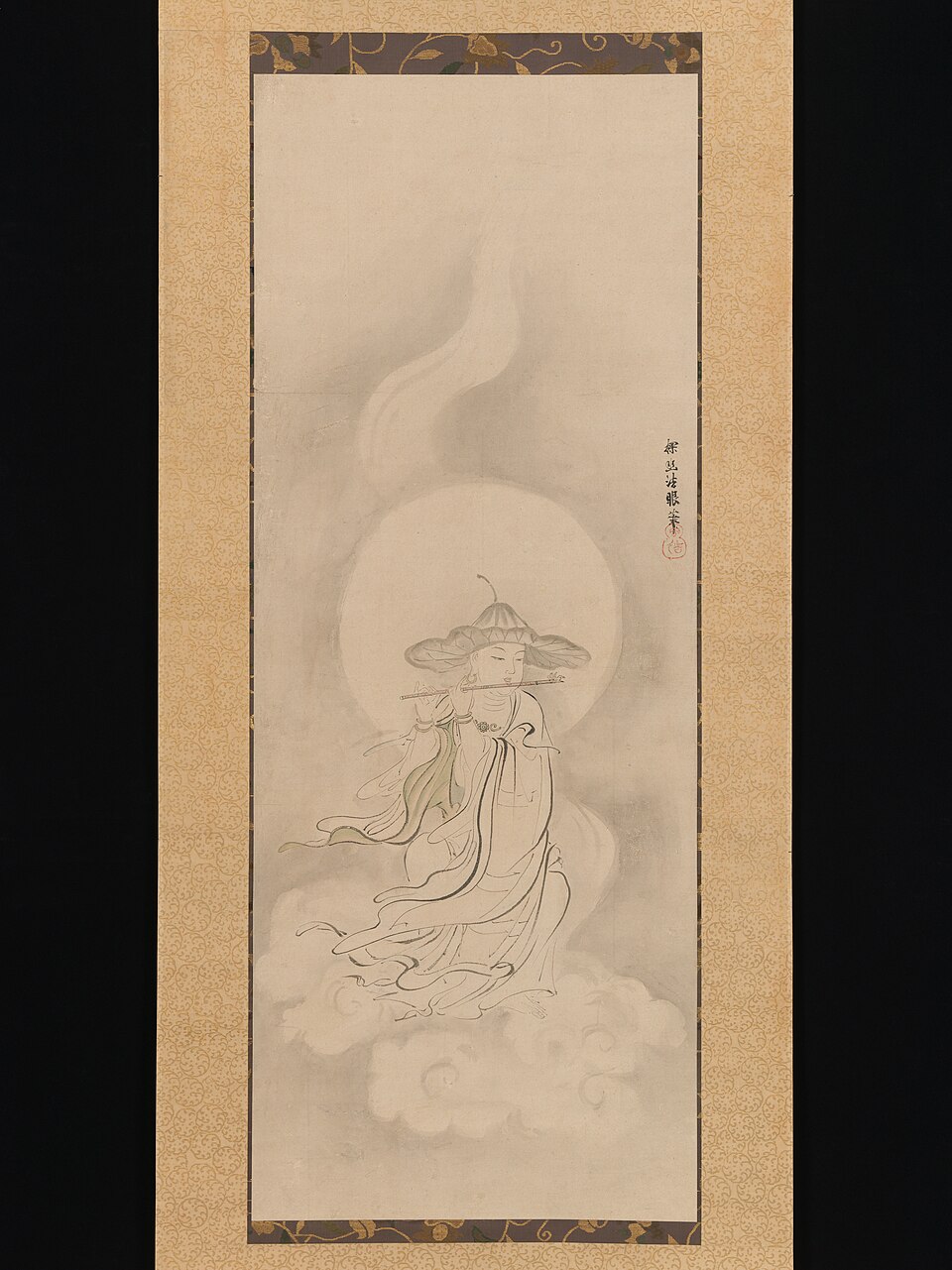 Jizō Bosatsu Playing a Flute