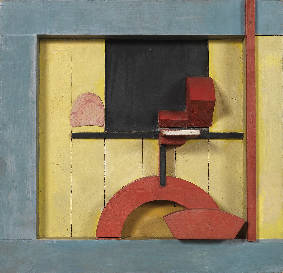 Merz 1925, 1. Relief in the Blue Square