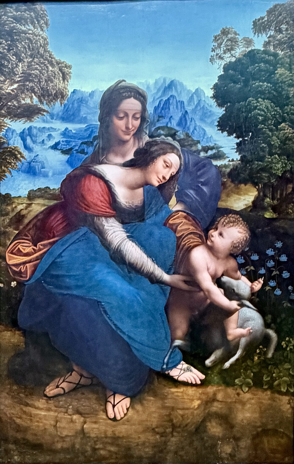 Madonna and Child with Saint Anne in a Landscape