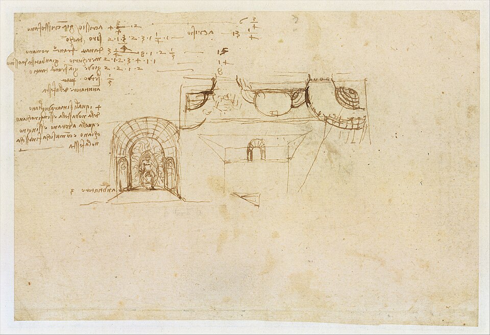Allegory on the Fidelity of the Lizard (recto); Design for a Stage Setting (verso)