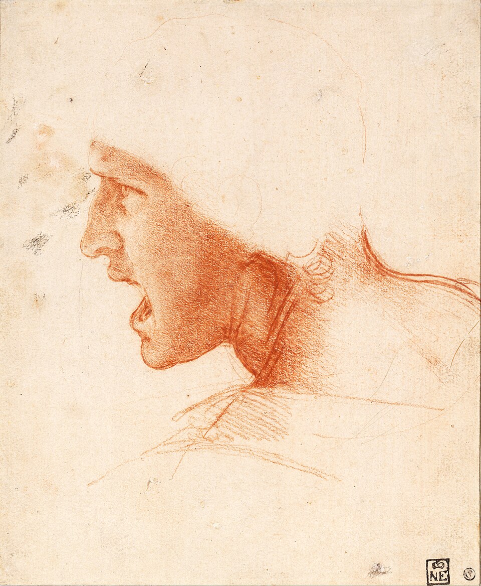 Study of the Head of a Soldier