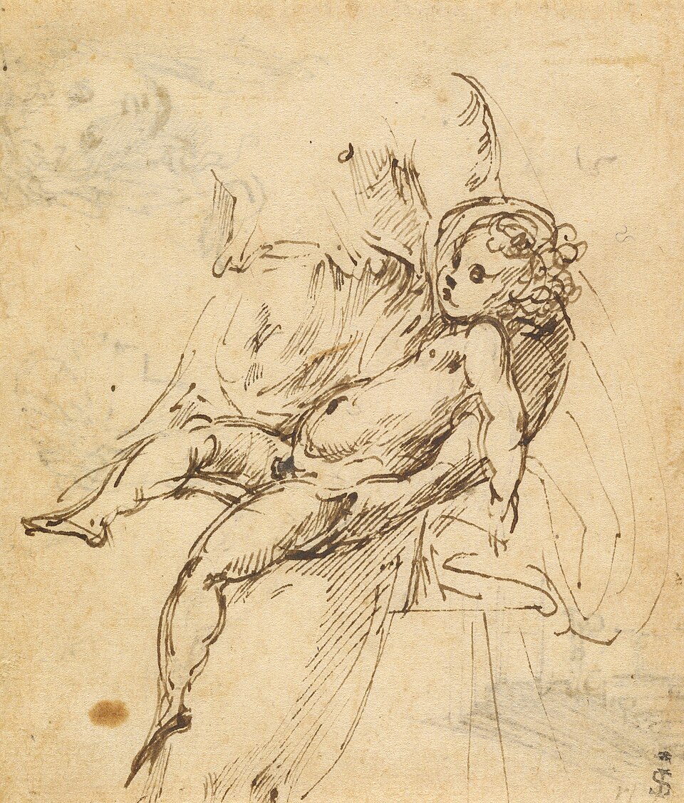 Studies of the Madonna and Child (recto); Studies of the Madonna and Child and of an Architectural Detail (verso)