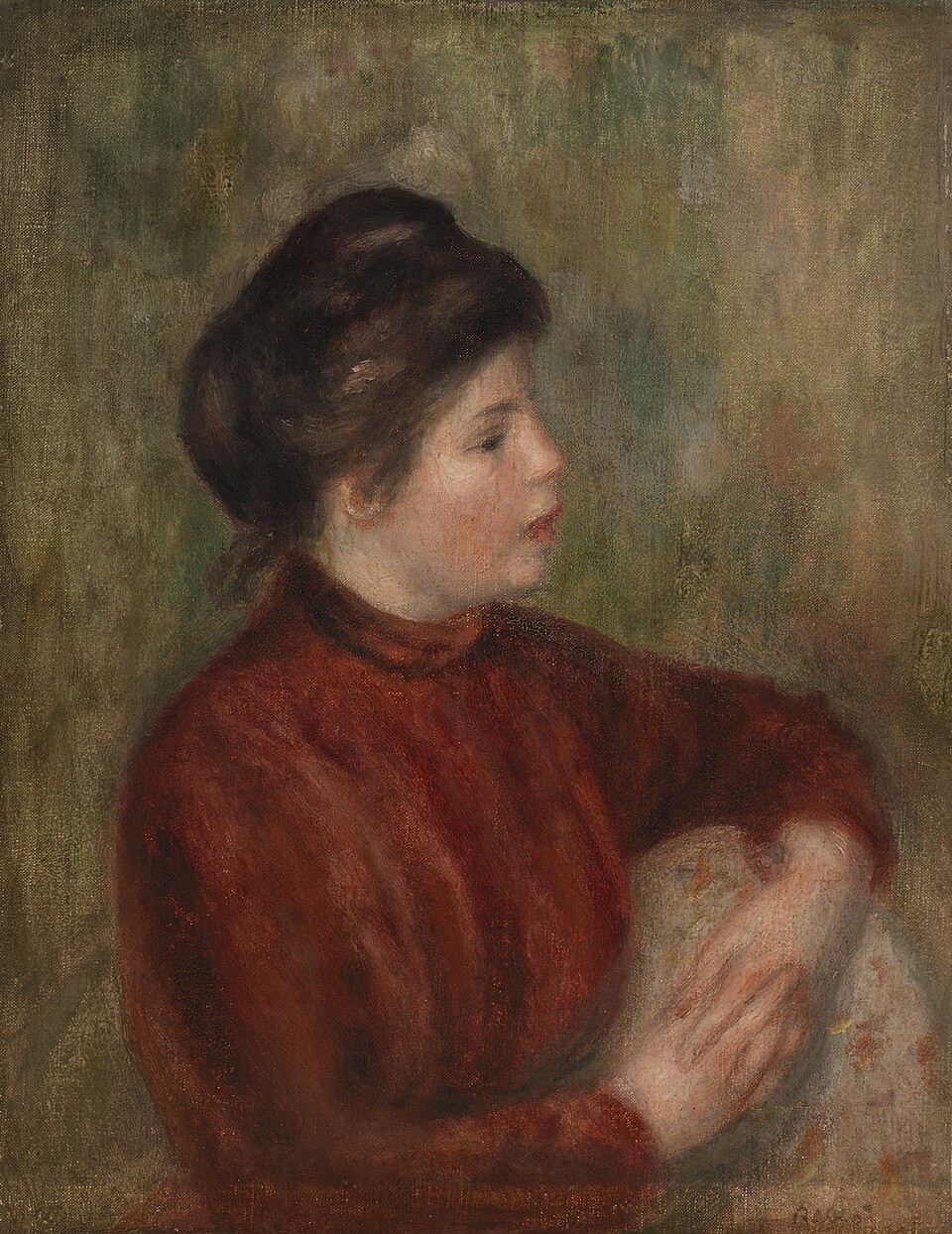 Woman Leaning on a Chair (Femme appuyée sur une chaise)
