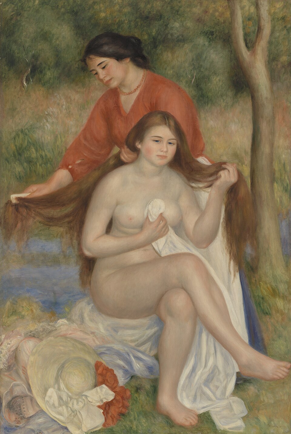 Bather and Maid (La Toilette de la baigneuse)
