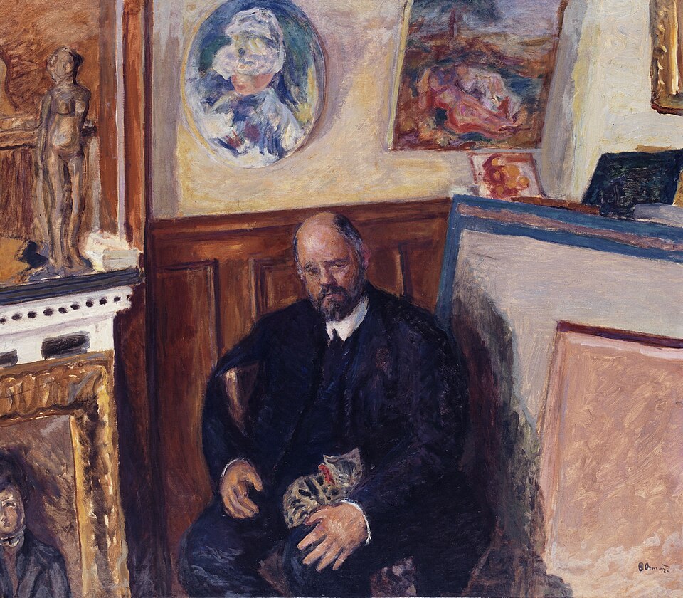 Portrait of Ambroise Vollard with a cat