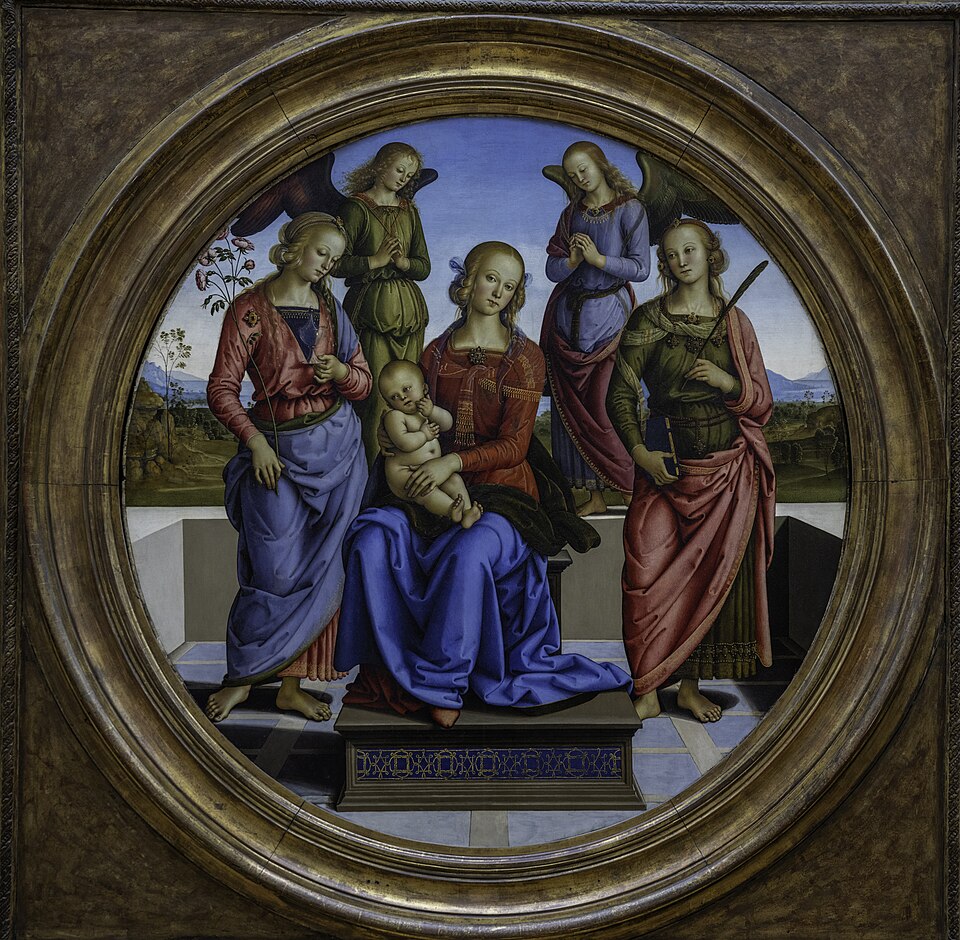 Madonna and Child with Two Angels, Saint Rose and Saint Catherine