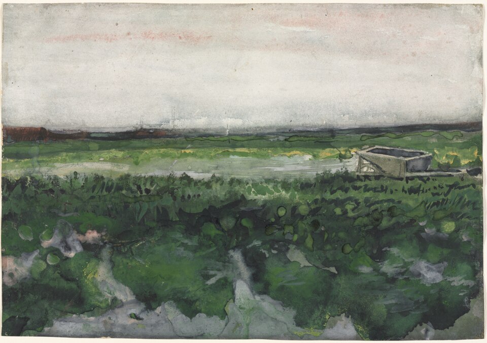 Landscape with Wheelbarrow