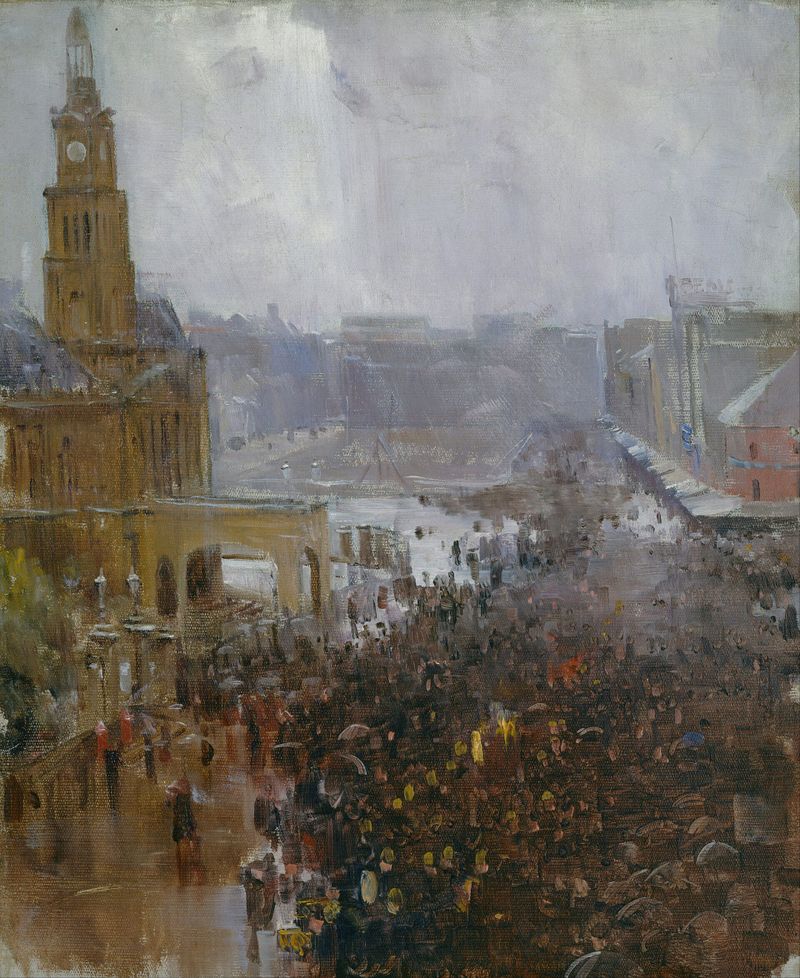 Fireman's funeral, George Street