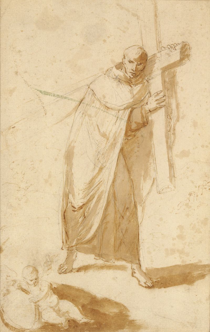 A Monk Carrying a Cross