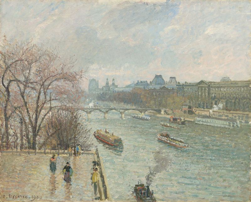 The Louvre, Afternoon, Rainy Weather (First Series)