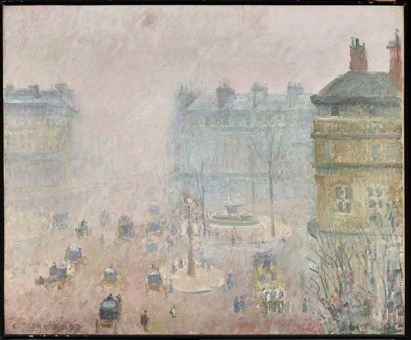 Place du Théâtre-Francais and Avenue de l'Opéra, Fog
