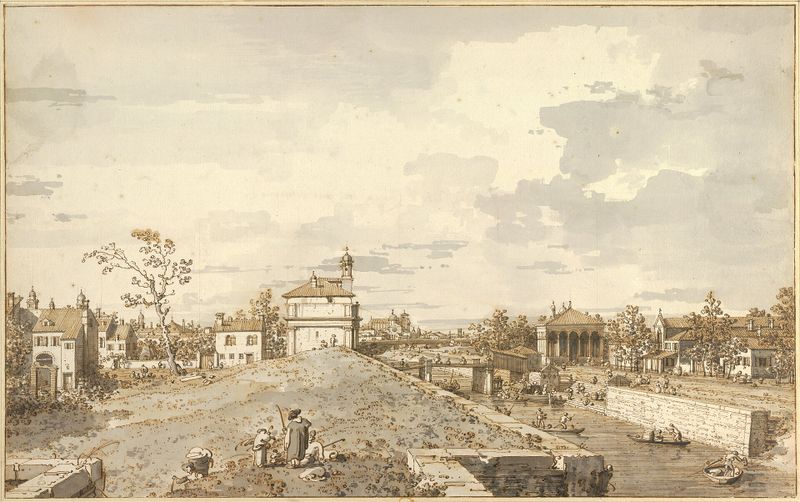 The Porta Portello with the Brenta Canal in Padua