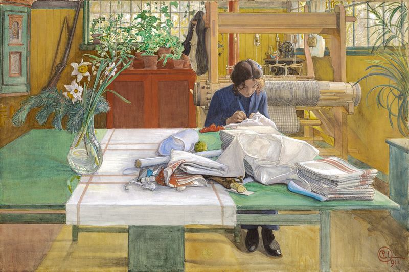 Sewing Girl