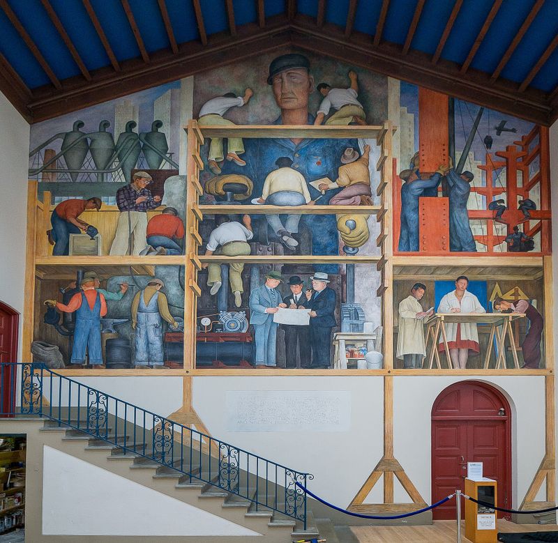 The Making of a Fresco Showing the Building of a City