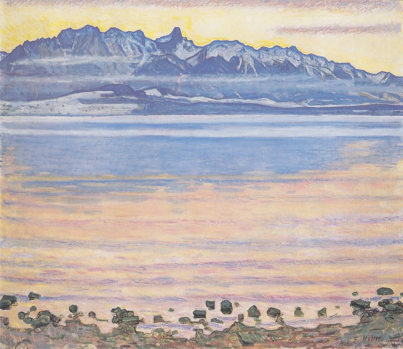 Lake Thun and Stockhorn mountains