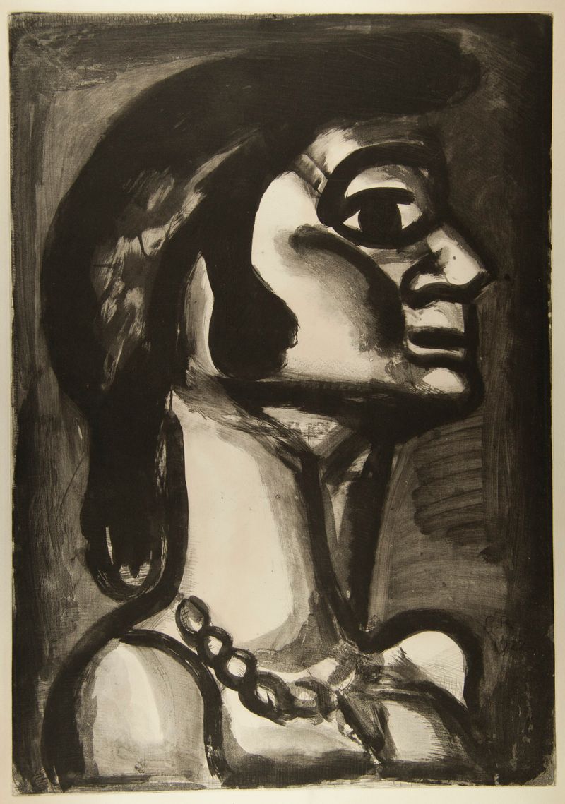 En bouche qui fut fraîche, goût de fiel  (Mouth that was fresh, bitter as gall), Plate no. 15 from the series, Miserere
