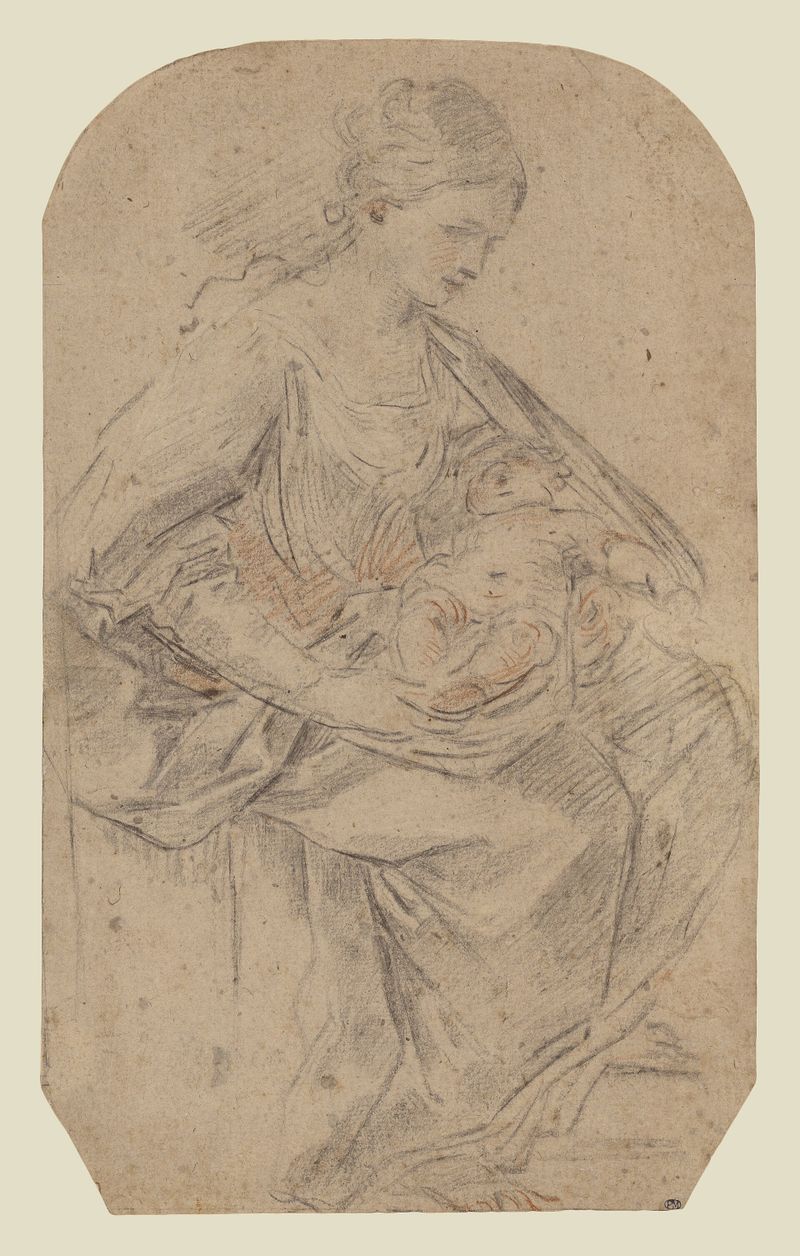 Nativity (recto); Turbaned Woman (verso)