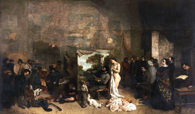 画家のアトリエ（1855）