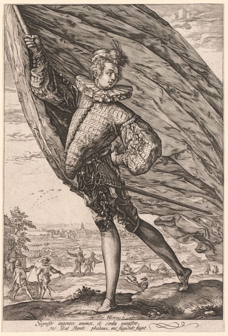 The Standard Bearer, Turned to Left