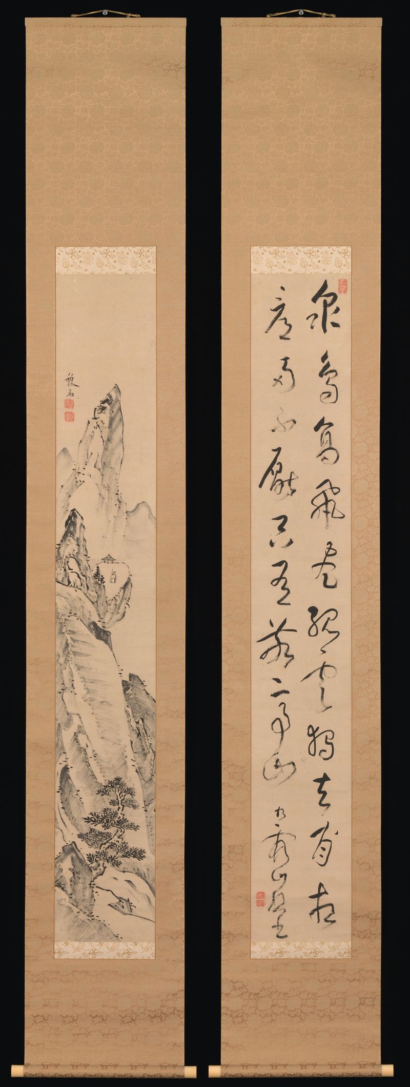 Landscape and Couplet of Chinese Verse