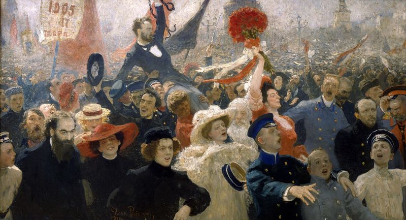 Demonstration on October 17, 1905