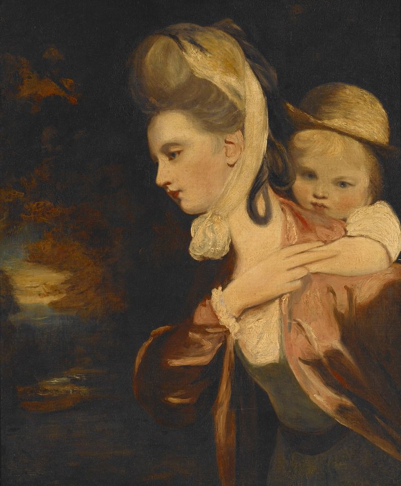 Pick-a-Back (Mrs. Payne Gallaway and Child) (copy of)