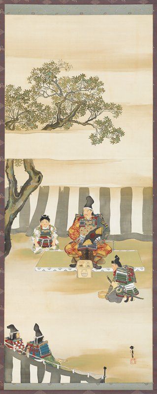 Kusunoki Masashige before the Battle at Minato River