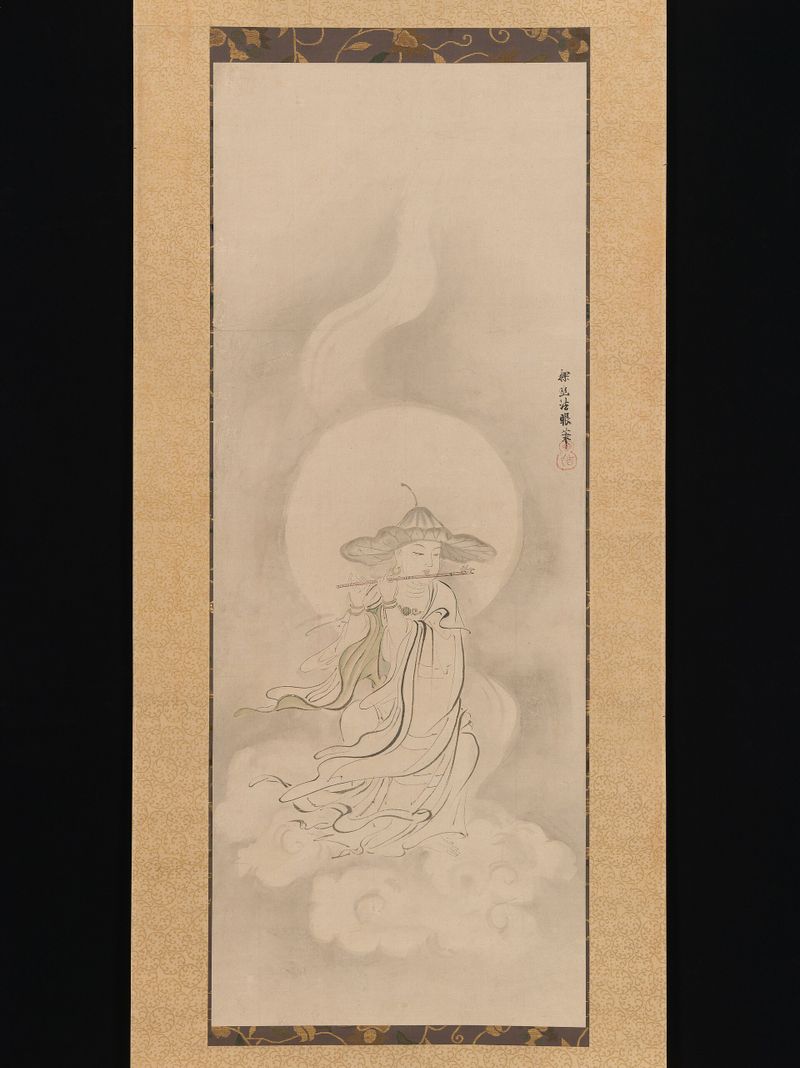 Jizō Bosatsu Playing a Flute