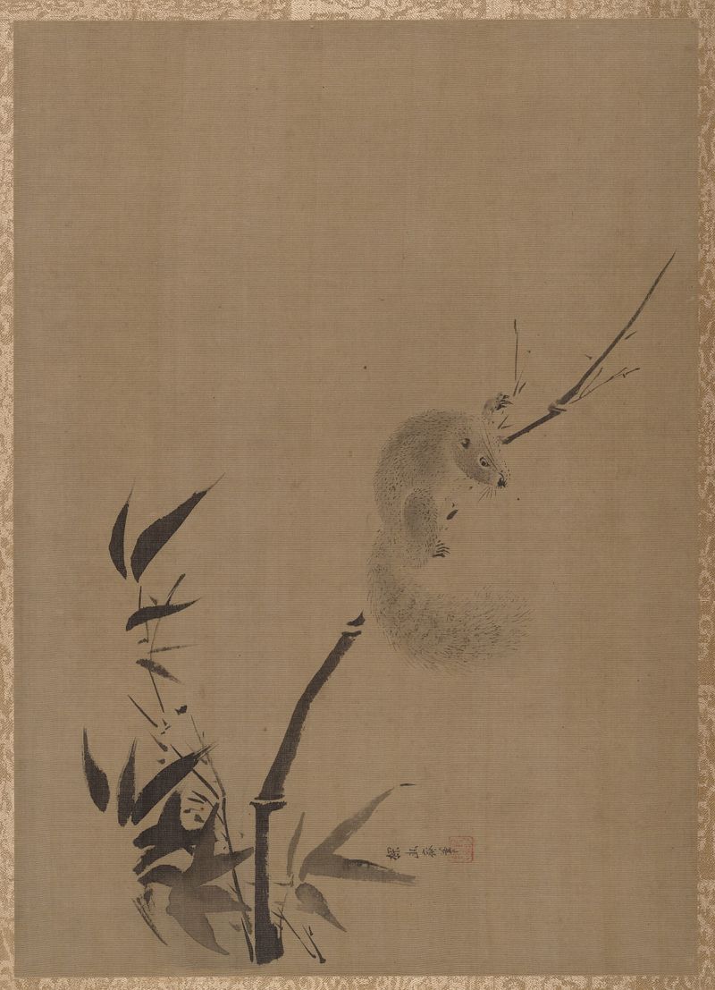 Squirrel on Bamboo