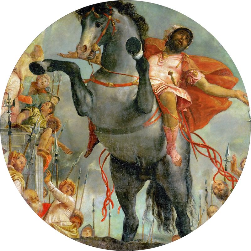 The sacrificial death of Marcus Curtius