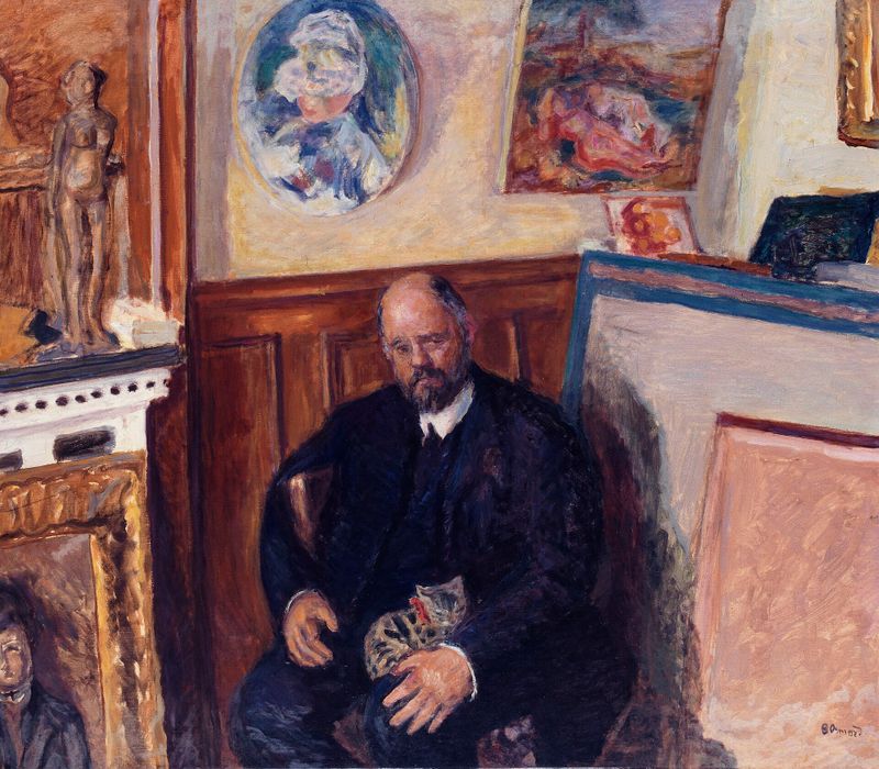 Portrait of Ambroise Vollard with a cat
