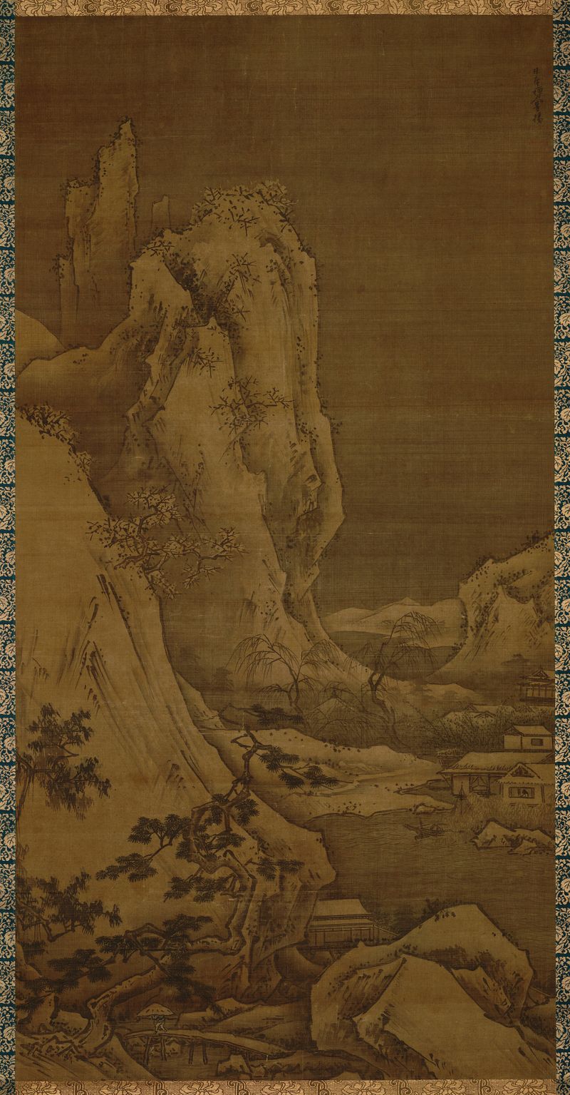 四季山水図のうち冬景