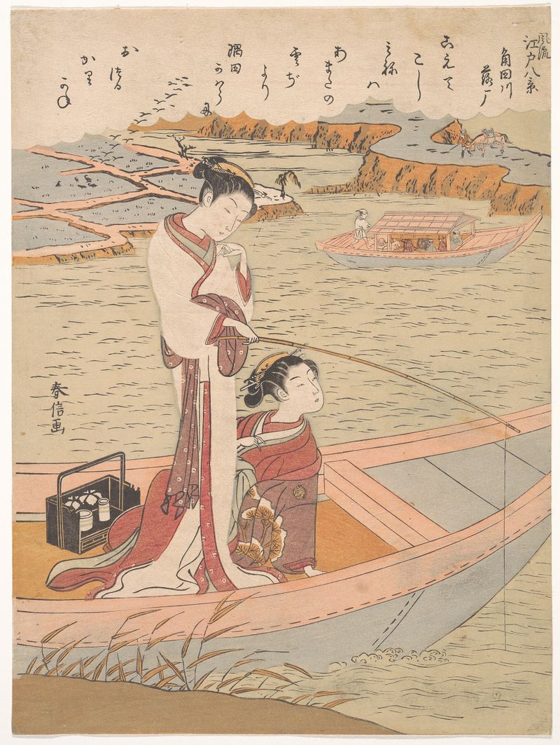 風流江戸八景 隅田川落雁
