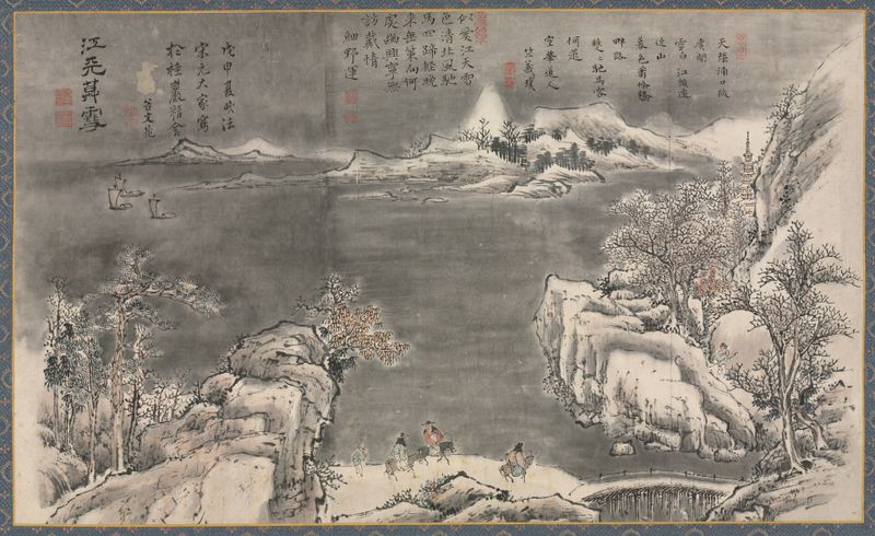 Evening Snow Blending River and Sky, from Eight Views of Xiao-Xiang