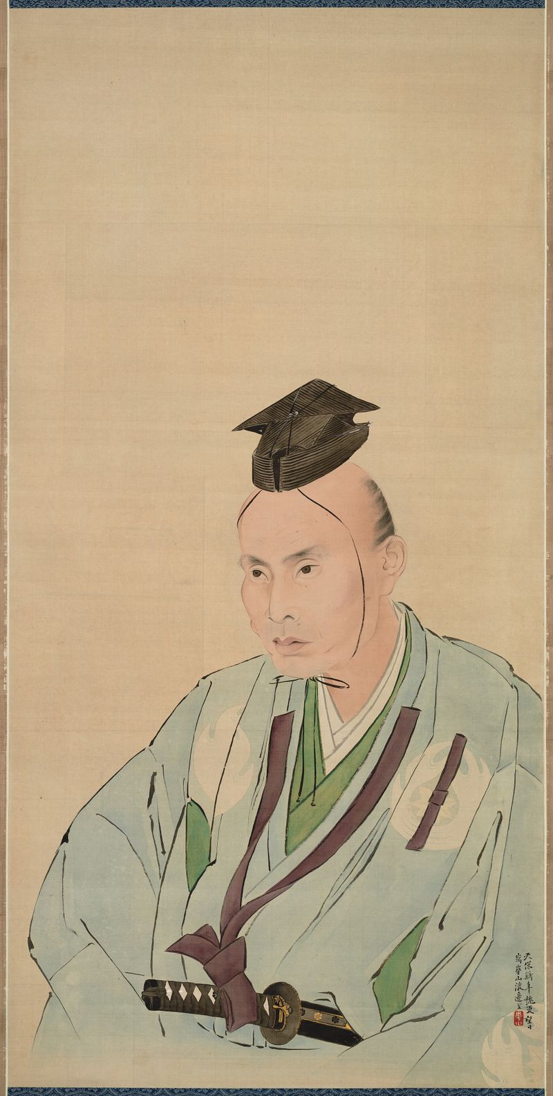 鷹見泉石像